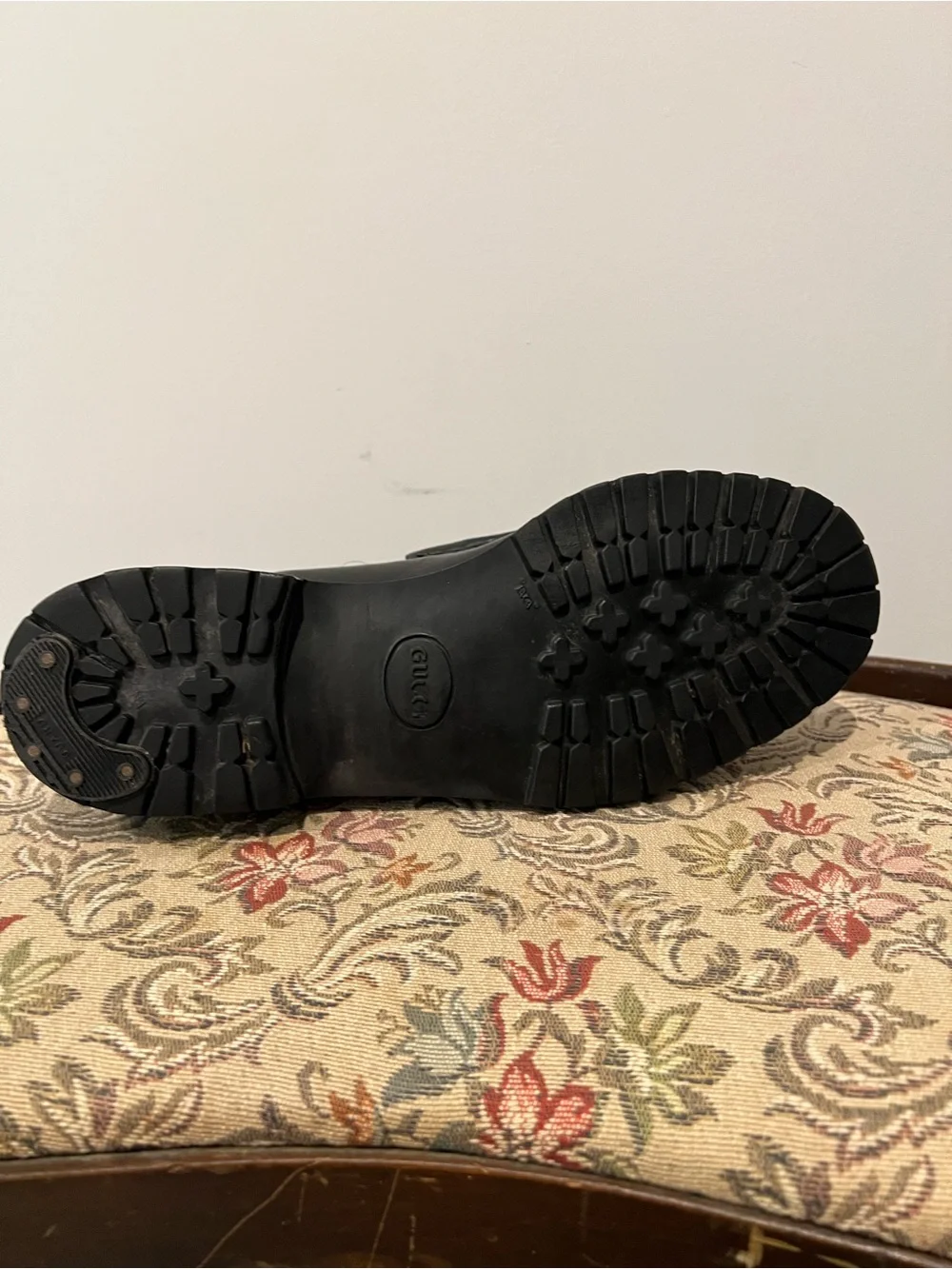 Gucci black leather